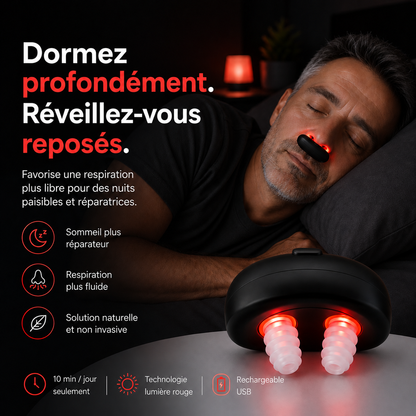 Nexora Flow™ — Lumière rouge 660 nm pour le confort nasal
