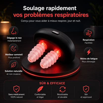 Nexora Flow™ — Lumière rouge 660 nm pour le confort nasal