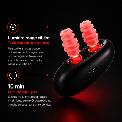 Nexora Flow™ — Appareil de confort nasal à lumière rouge