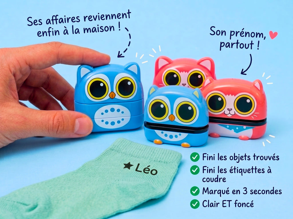 NamelyStamp™ – Tampon prénom personnalisé pour enfants